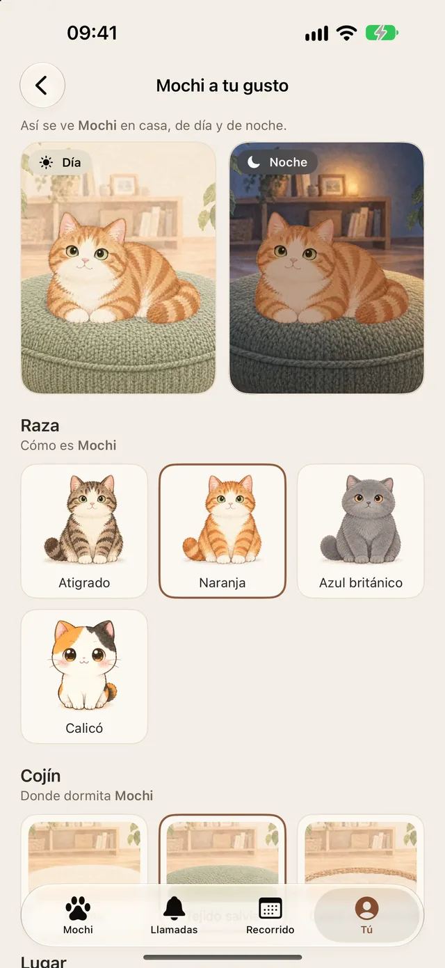 Mochi a tu gusto: más razas, cojines y lugares, de día y de noche