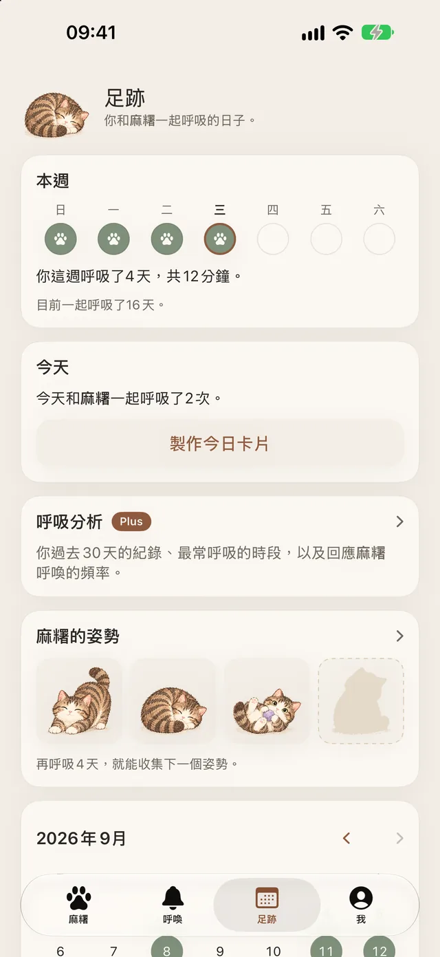 足跡:本週、今天和麻糬的姿勢
